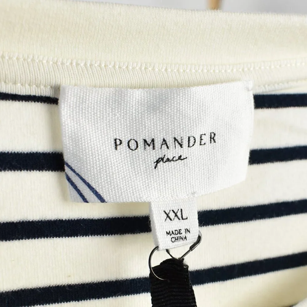Pomander Place Navy Stripe Gio Maxi Dress NEW - XXL - Picture 9 of 10